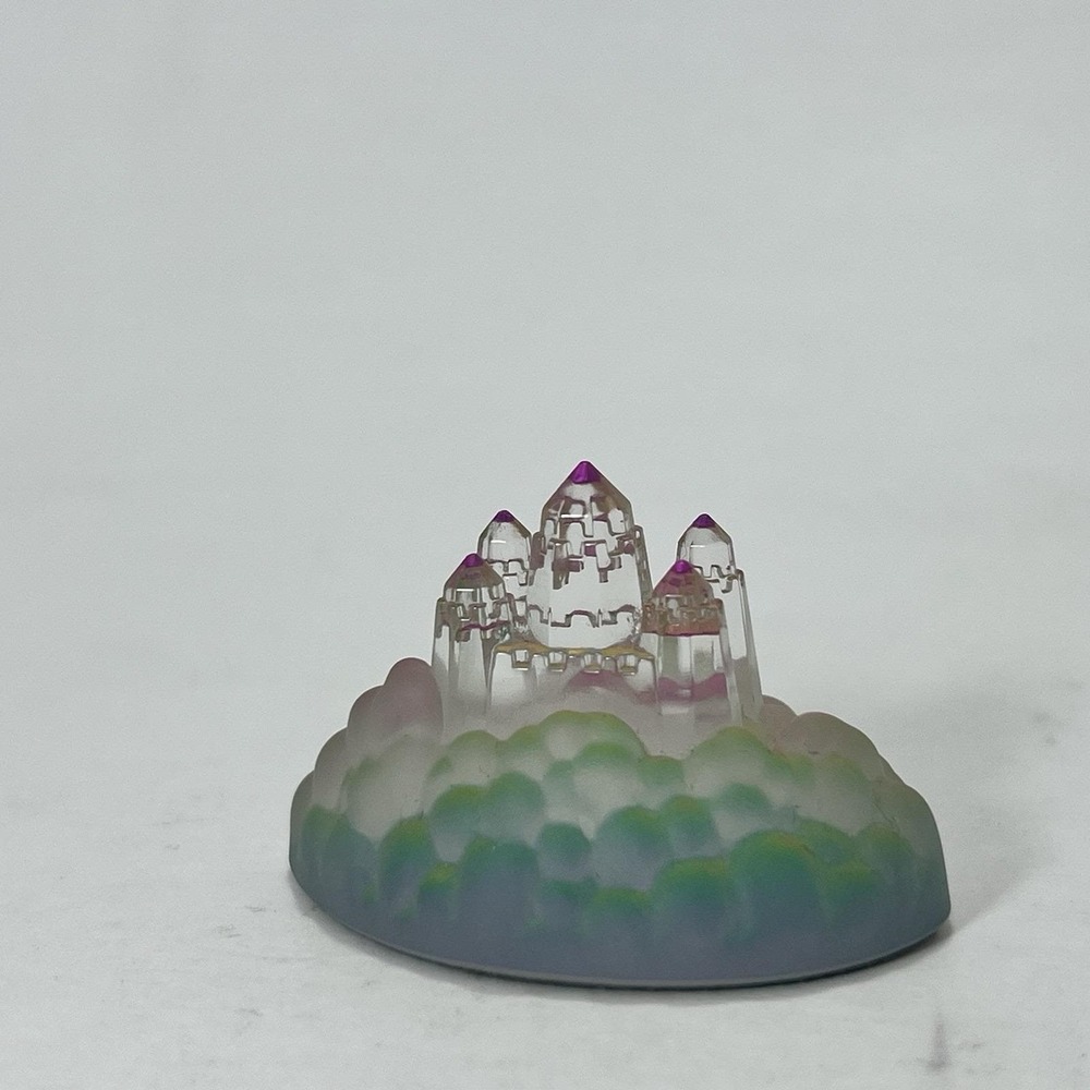 Vintage Swarovski Disney Castle Home Rainbow Crystal Princess Glass Home Decor